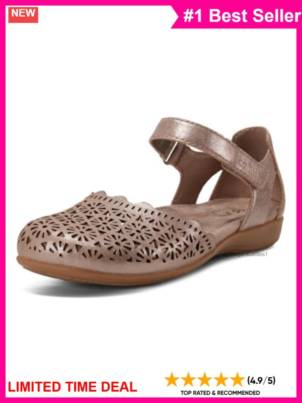 Leather Slide Sandals Arch Support Cushioned Flat Casual